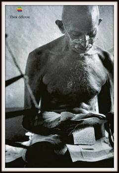 Gandhi's Wheel, Apple's Spin: The Paradox of Apple's Think Different Campaign