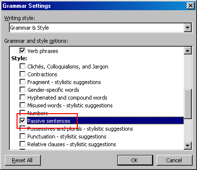 Identify and Eliminate Passive Voice in Microsoft Word