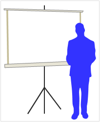 Powerpoint slideshow: Presenter should be the focus